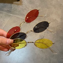 潮流欧美金属小框太阳镜复古框太阳眼镜时尚外贸墨镜女网红款眼镜