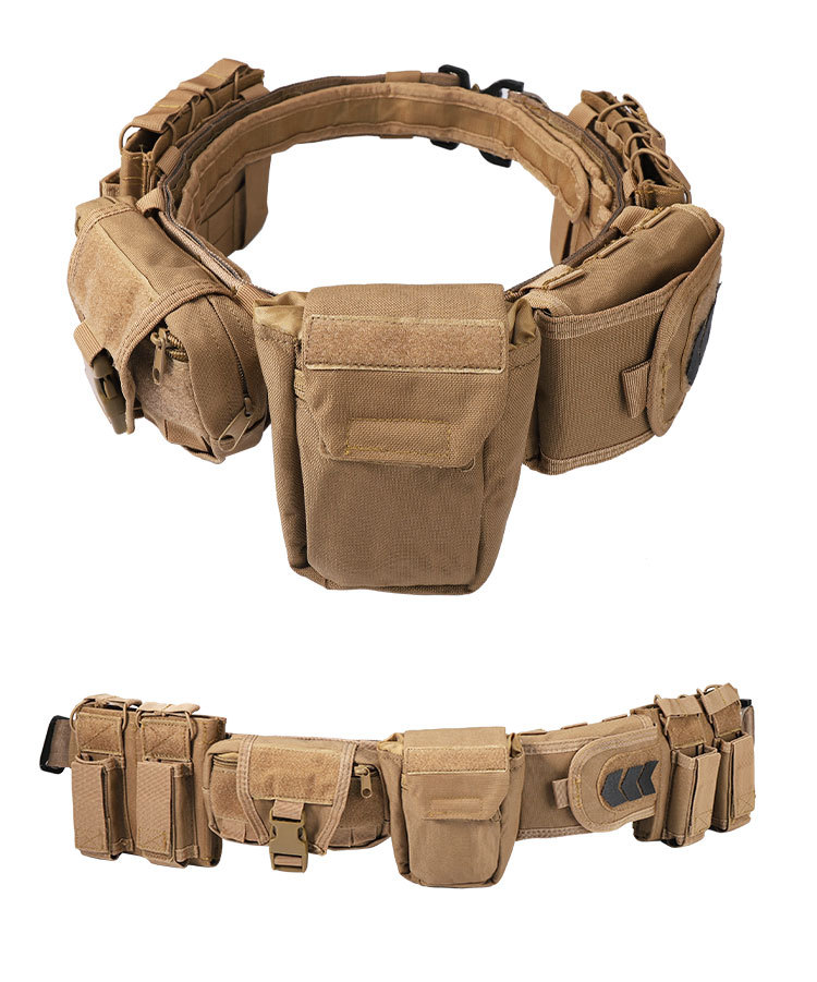 雅科达战术腰带户外巡逻多功能五件套尼龙可拆卸调节战术腰带