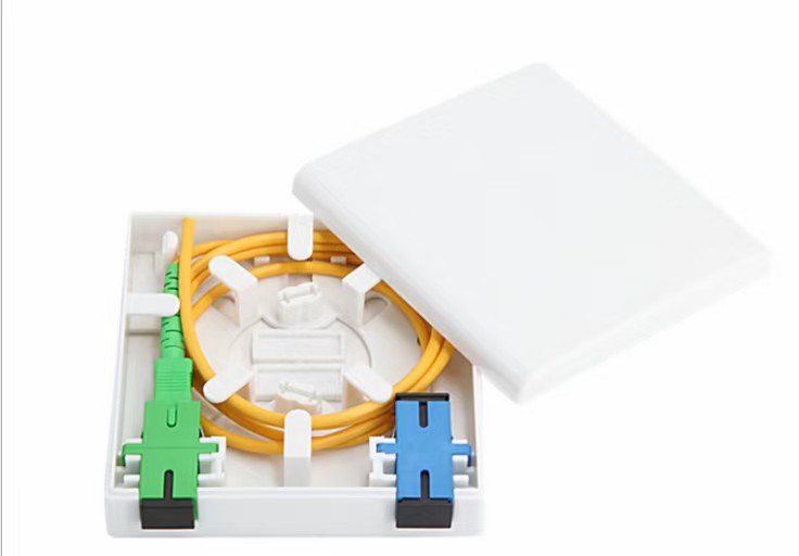 桌面盒86光纤信息面板,双口光纤面板
