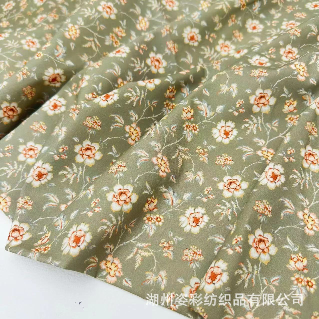 韩国全棉40支数码印花布料复古年服碎花棉布手工童装桌布服装面料