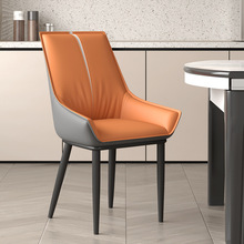 简约家用餐椅意式轻奢现代餐桌椅北欧餐厅设计师高端酒店软包椅子