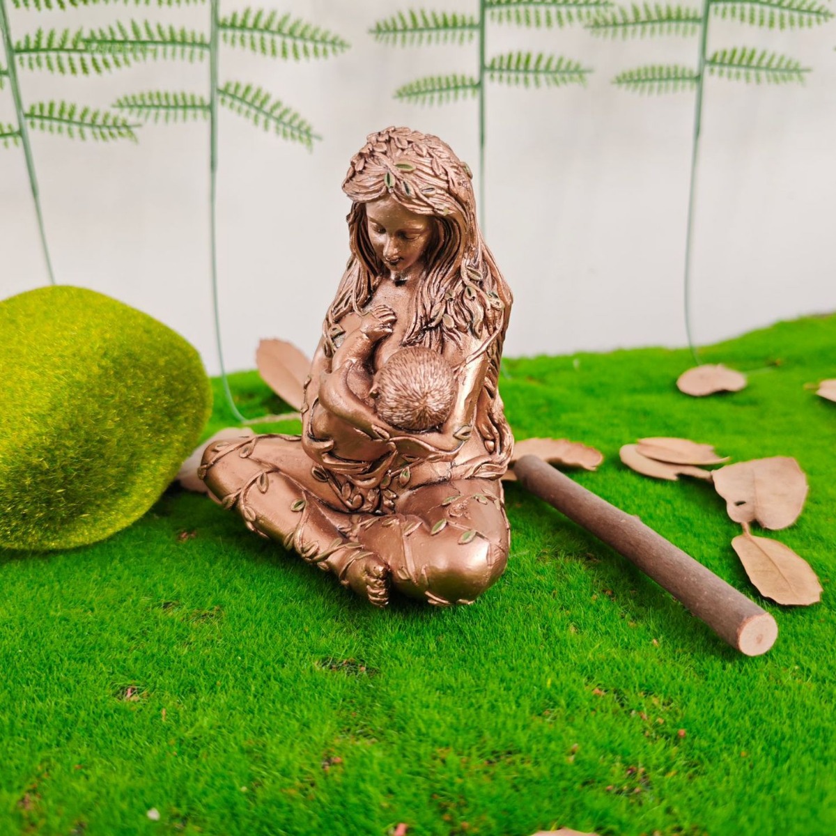 跨境新款大地母亲树脂工艺品摆件母亲节圣诞节装饰品家居小摆件