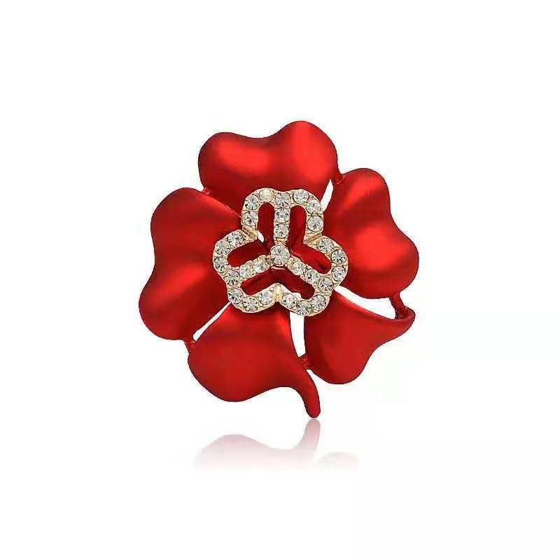 妇联标志胸针水钻胸花妇女联合会胸章徽章三环丝巾扣饰品配饰品