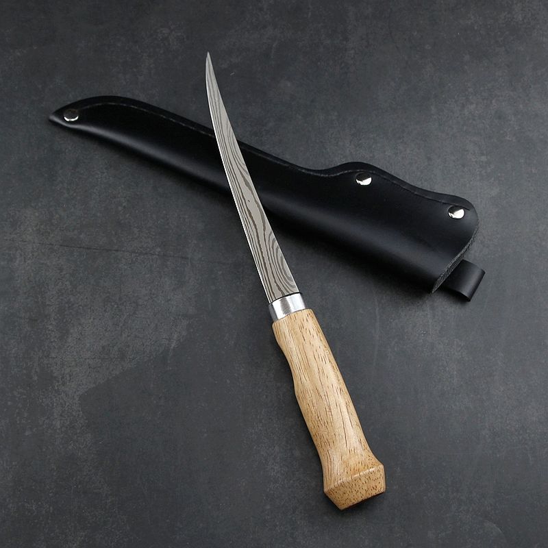 杀鱼刀剖鱼刀切生鱼片刀剔骨刀家用菜刀片鱼刀剃骨刀料理刀开鱼刀-阿