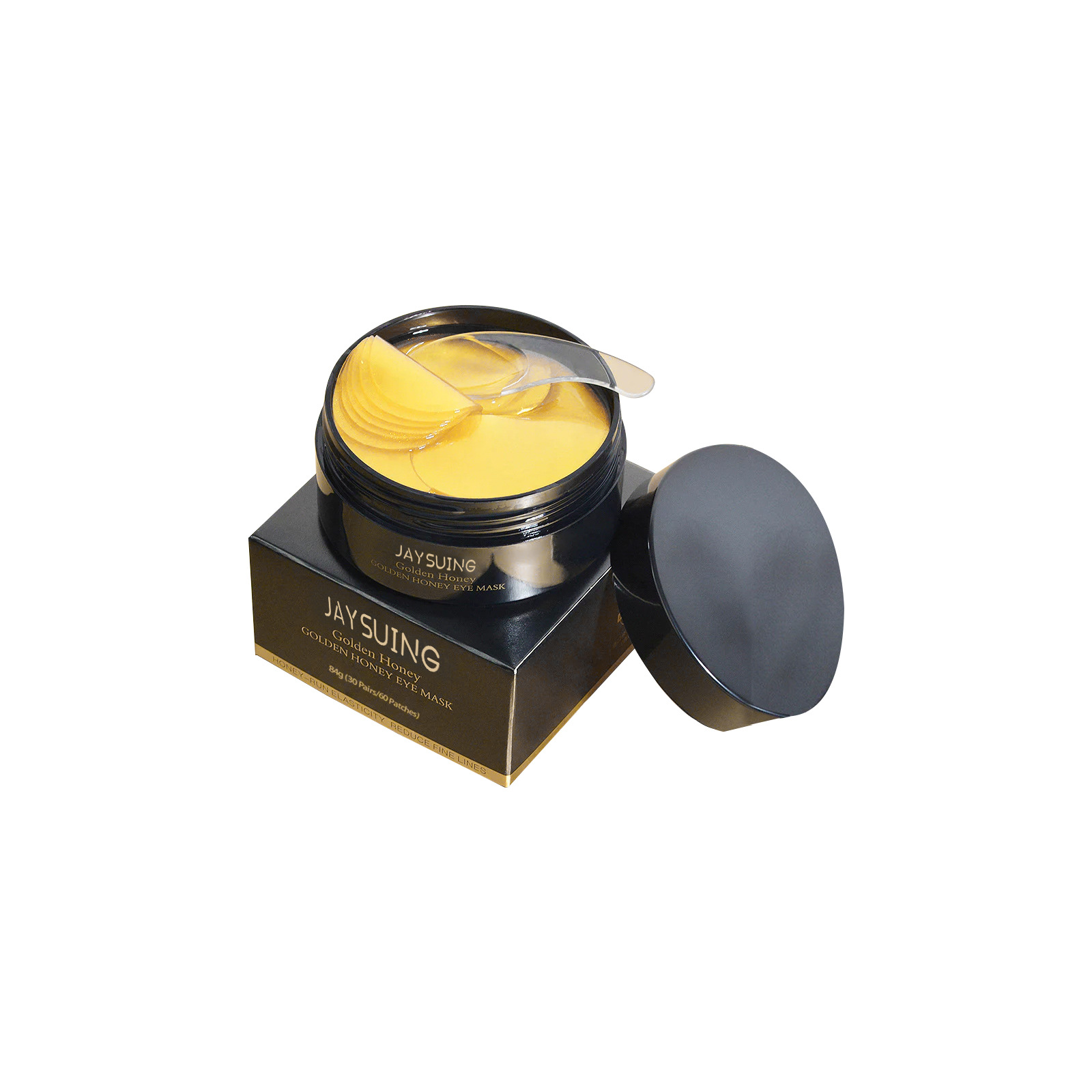 Jaysuing Gold Snail Collagen Eye Mask Fade Eye Fine Lines Puffiness Hydrating and Firming Anti-Wrinkle