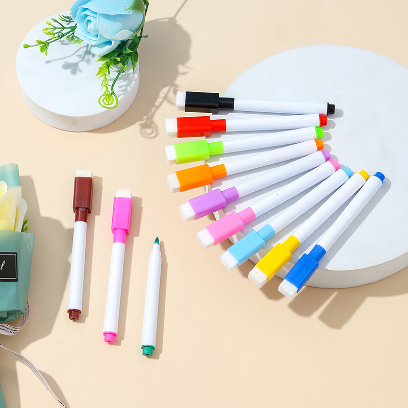 Color Whiteboard Marker Erasable Oily Brush Non-Magnetic Brush Baby Doodle Drawing Board Pen Water Painting Floating Pen