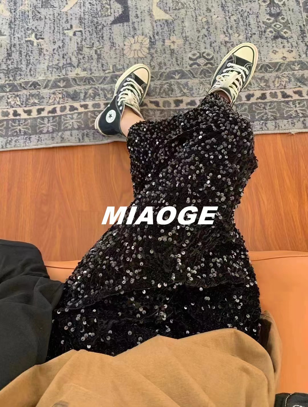 g318-eq10156银河系列星空款松紧腰珠片半身裙春装新品135斤-阿里巴巴