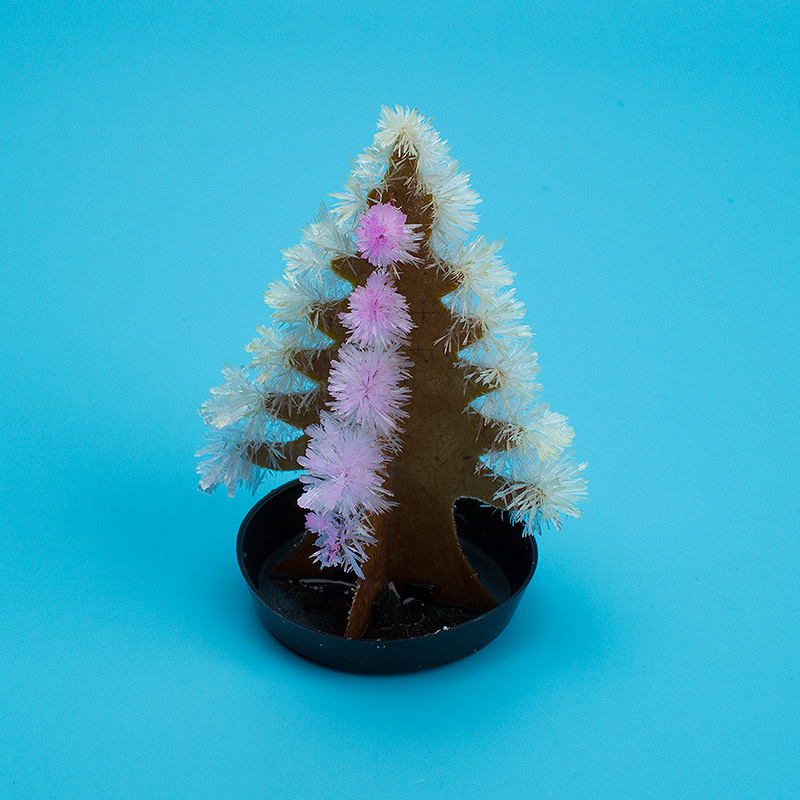 Christmas Tree Homemade Pachira Macrocarpa Snowflake Tree Science Experiment Props Simulation