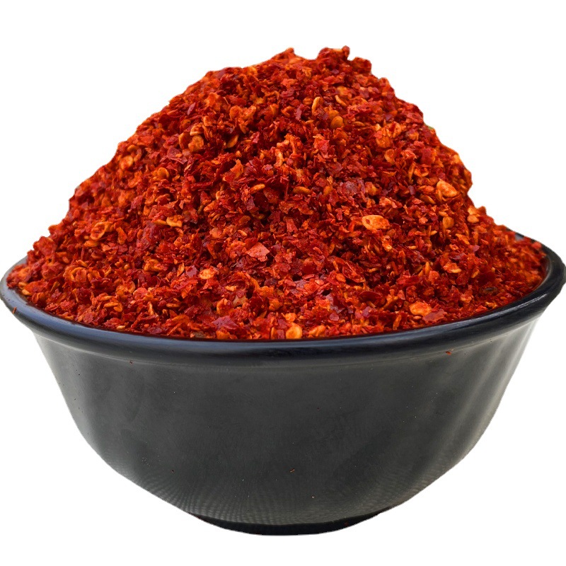 陕西秦椒辣椒面兴平特产微辣特香红油石碾辣椒粉油泼辣子面食凉皮