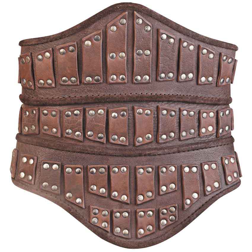 欧洲中世纪武士pu皮革铆钉护腰腰封舞台剧表演cos摄影写真道具