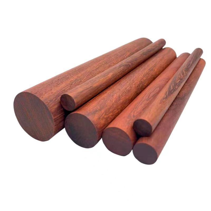 红花梨木条木棍木棒实木圆木棒子圆木棍原木色硬木棍木杆diy旗杆