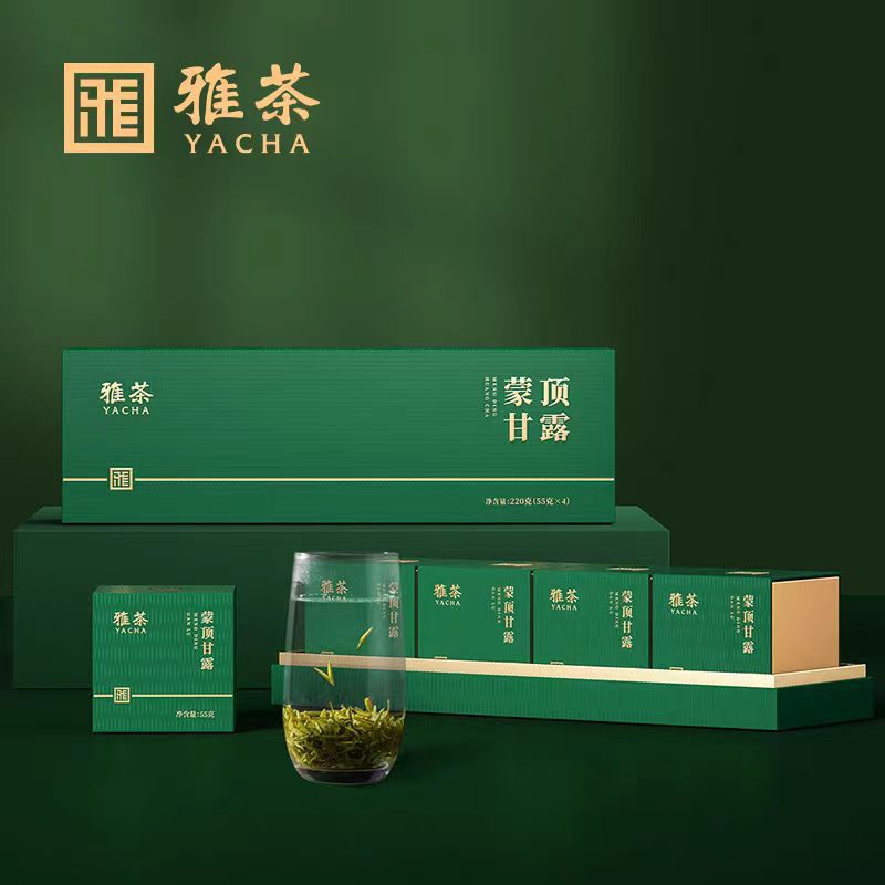 雅茶20204年雅安蒙顶甘露蒙顶山一级甘露明前采摘茶礼盒220g-阿里巴巴