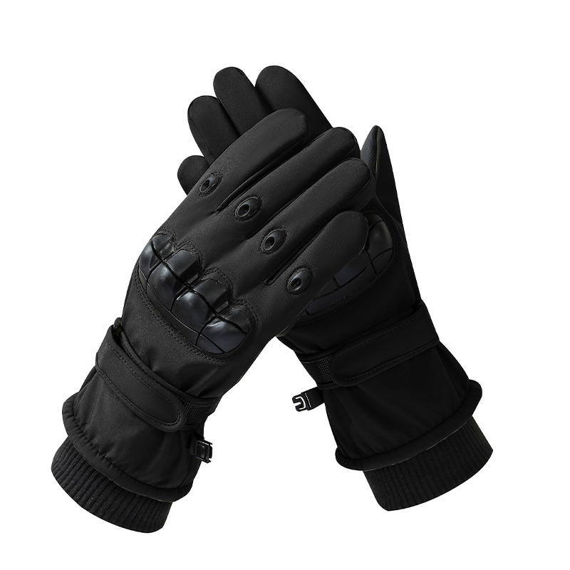 Thermal Gloves Men's Winter Outdoors Fleece-lined Thick Non-Slip Wear-Resistant Fighting Boxing Cycling Sports Tactical Gloves