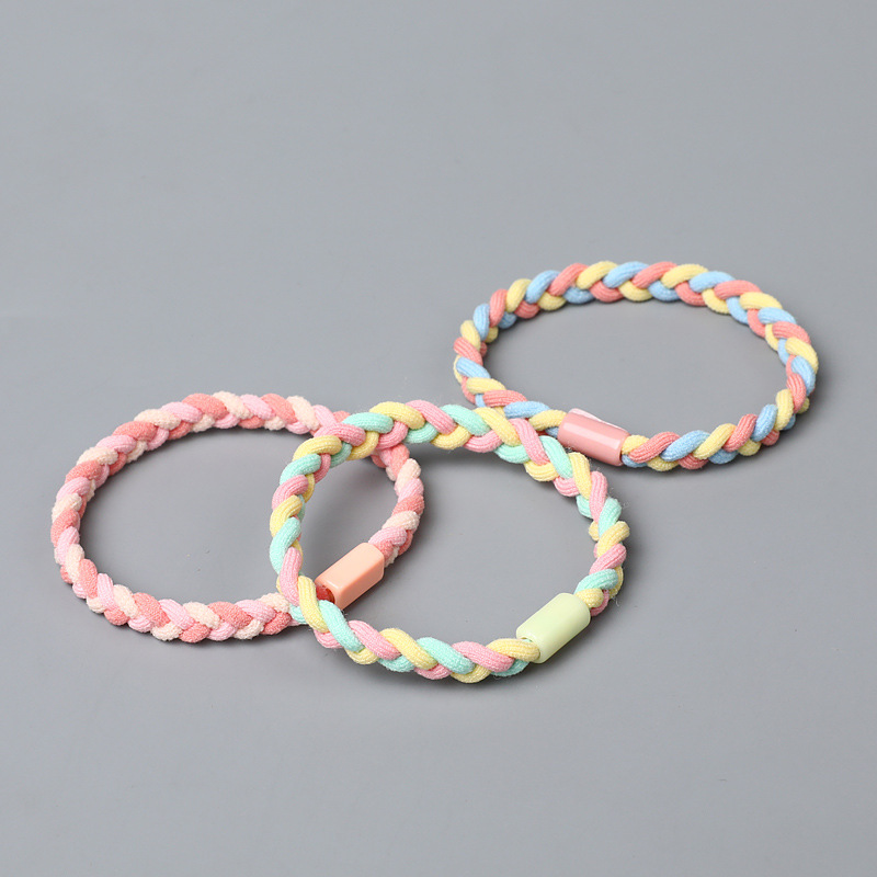 Korean Style Simple Headband Tie Hair Dough-Twist Style Plaits New Hair Accessories Elastic Rubber Band Headdress Hand-Woven Hair Ring