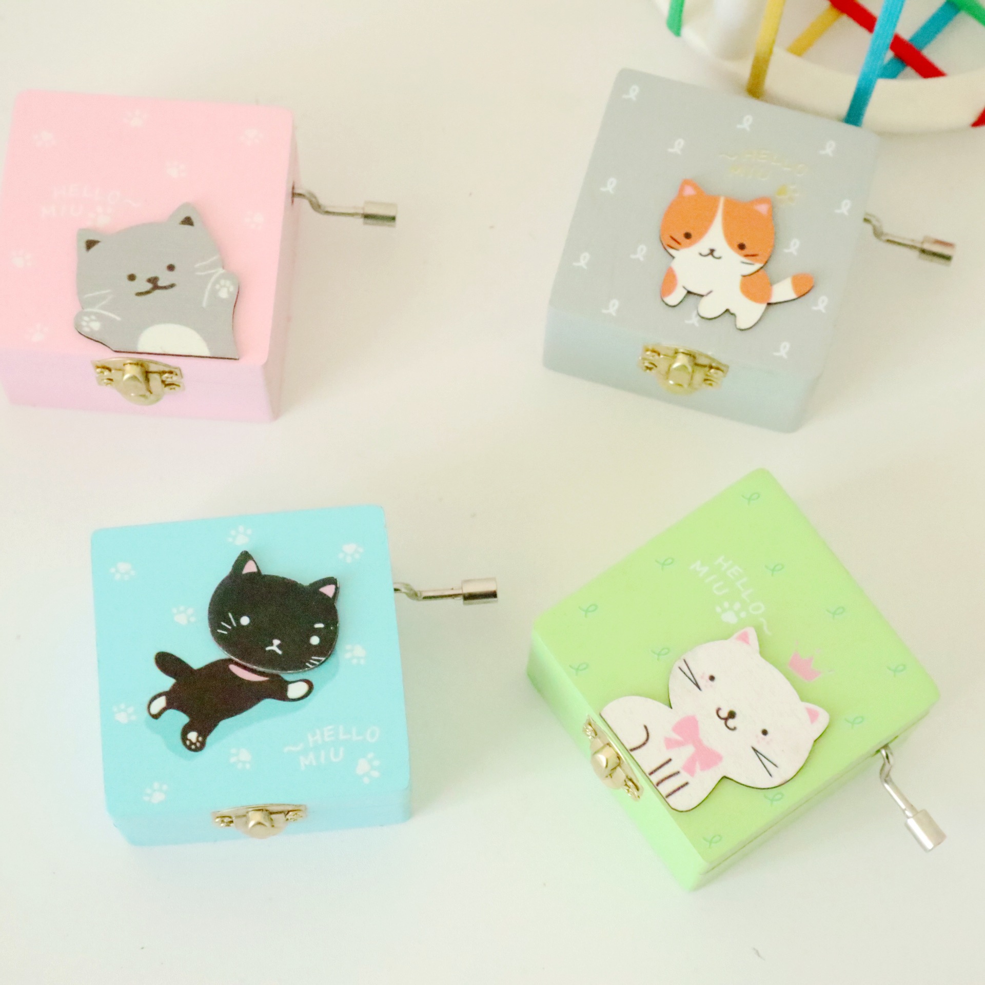 cute  three-dimensional patch music box factory direct sales creative gift music box cross-border hot hot sale