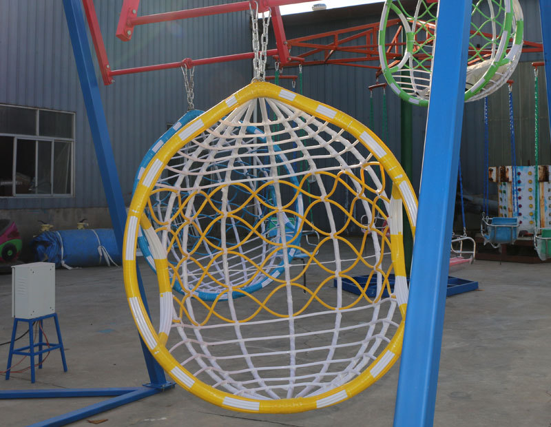 景区网红吊篮秋千户外无动力旋转风车游乐设备网红亲子迷你摩天轮