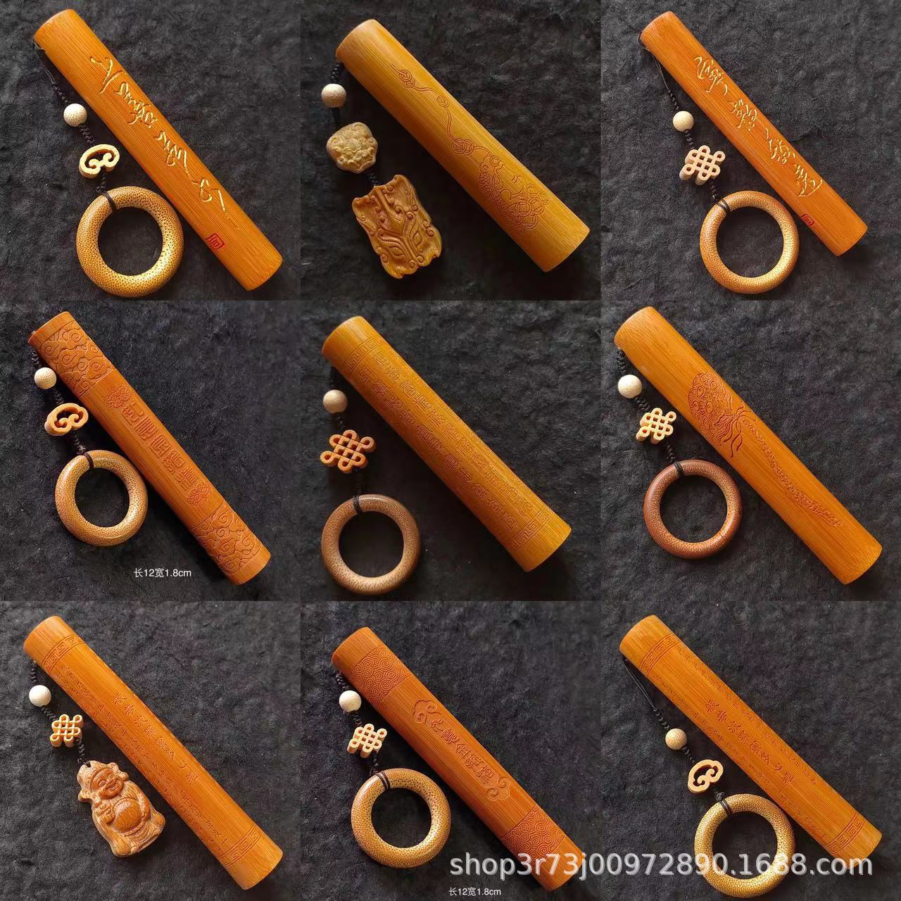 实心玉竹手把件文玩竹子把玩件随身把玩竹棍文玩竹棒竹雕文玩棍