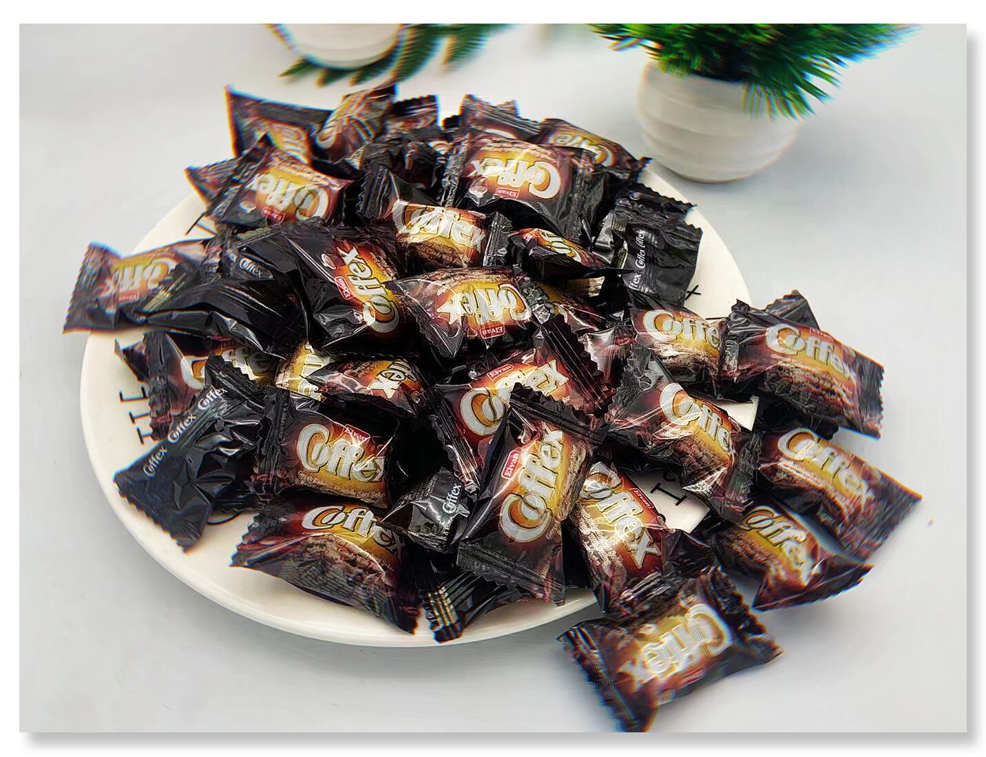 土耳其进口elvan特浓咖啡糖1000g混合夹心糖果硬糖喜糖零食散装