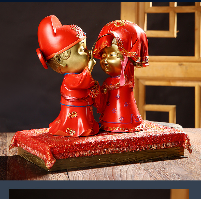 婚礼造型人物风格新中式摆挂形式摆饰类别铜摆件品牌青铜时代工艺纯