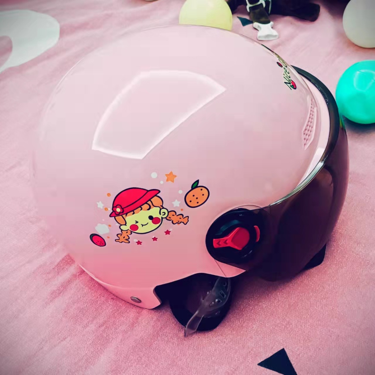 电瓶电动车头盔女男士灰四季通用夏季防晒可爱纯色diy安全帽头盔