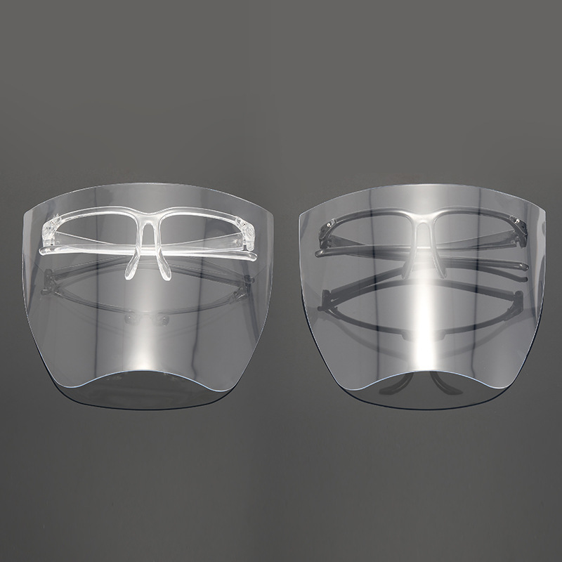 新款透明双面防雾护目防护面罩防飞溅防飞沫隔离面罩现货厂家批发
