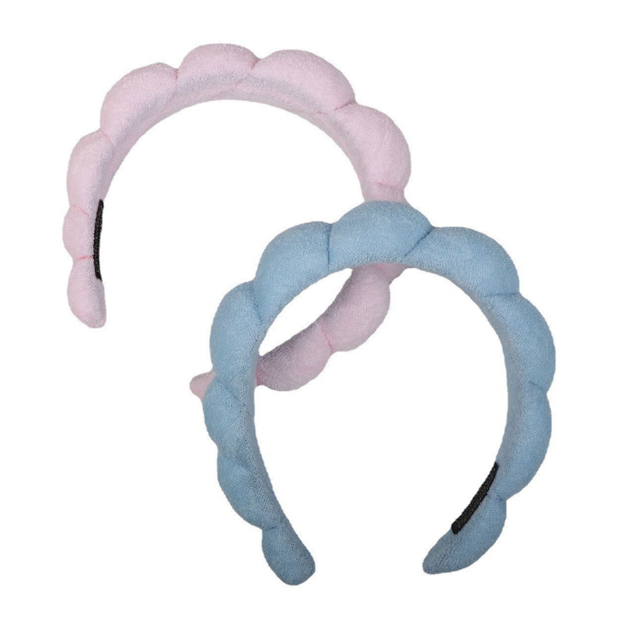 Amazon Cross-Border Hot Twist Sponge Headband Girls High Sense Towel Cloth Face Washing High Skull Top Headband Wholesale