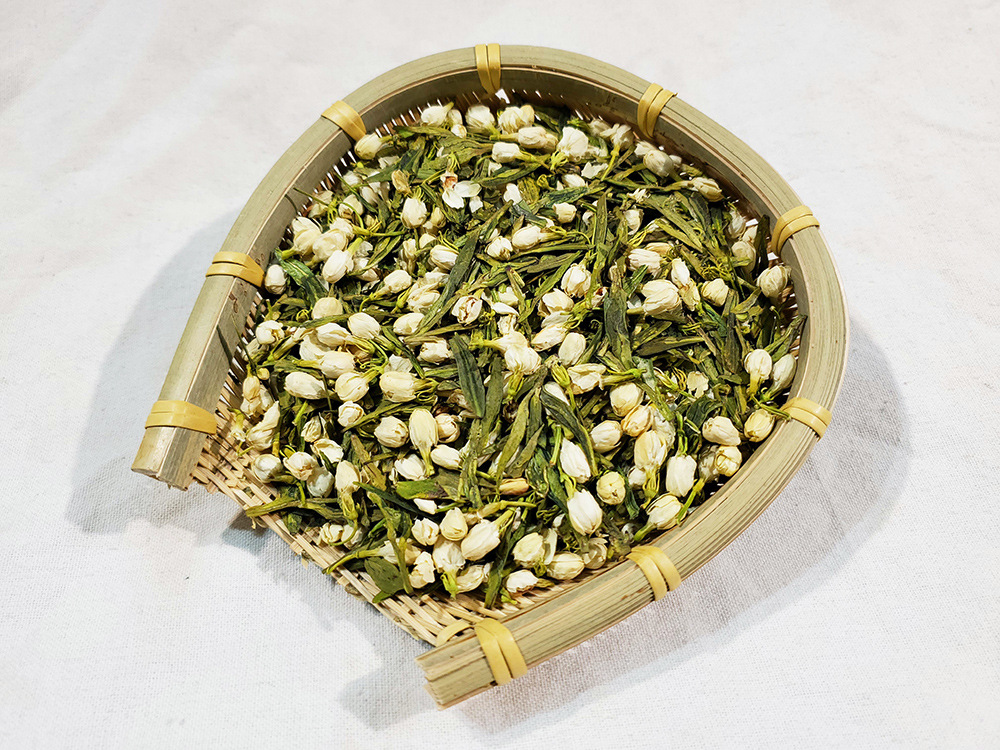 茉莉龙井花窨茶 2021新茶杭州龙井绿茶叶原产地直发茉莉花茶散装
