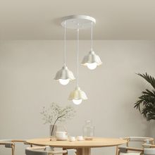 餐厅吊灯简约现代创意奶油侘寂风办公茶室吧台灯北欧长条饭桌灯具