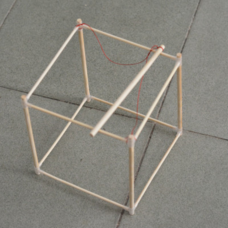 新年diy灯笼竹制骨架 儿童自制花灯材料亲子手工创意涂鸦宫灯配件