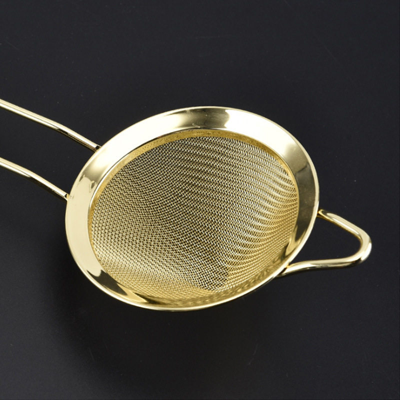 酒吧调酒专用滤网鸡尾酒滤冰器双层过滤网勺三角形过滤网勺滤酒器