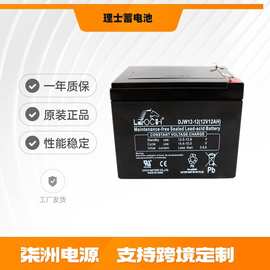 LEOCH理士蓄电池DJW-12-12 免维护 12v12AH 监控设备 地摊照明