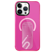适用iphone15手机保护壳透明磁吸15plus带支架iphone15手机壳