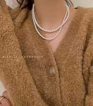 轻奢小众珍珠项链2022年新款女设计感复古感锁骨链颈链配饰品