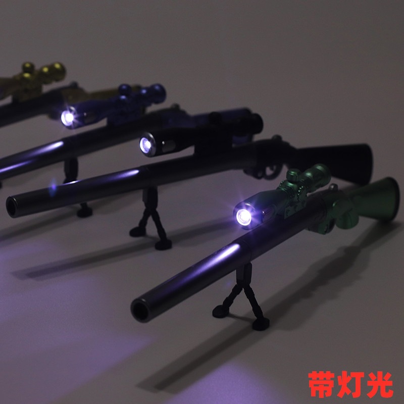 Creative Stimulation 98K Chicken Sniper Gel Pen Student Black Jesus Survival Weapon Weapon Luminescent Lamp Gun Pen