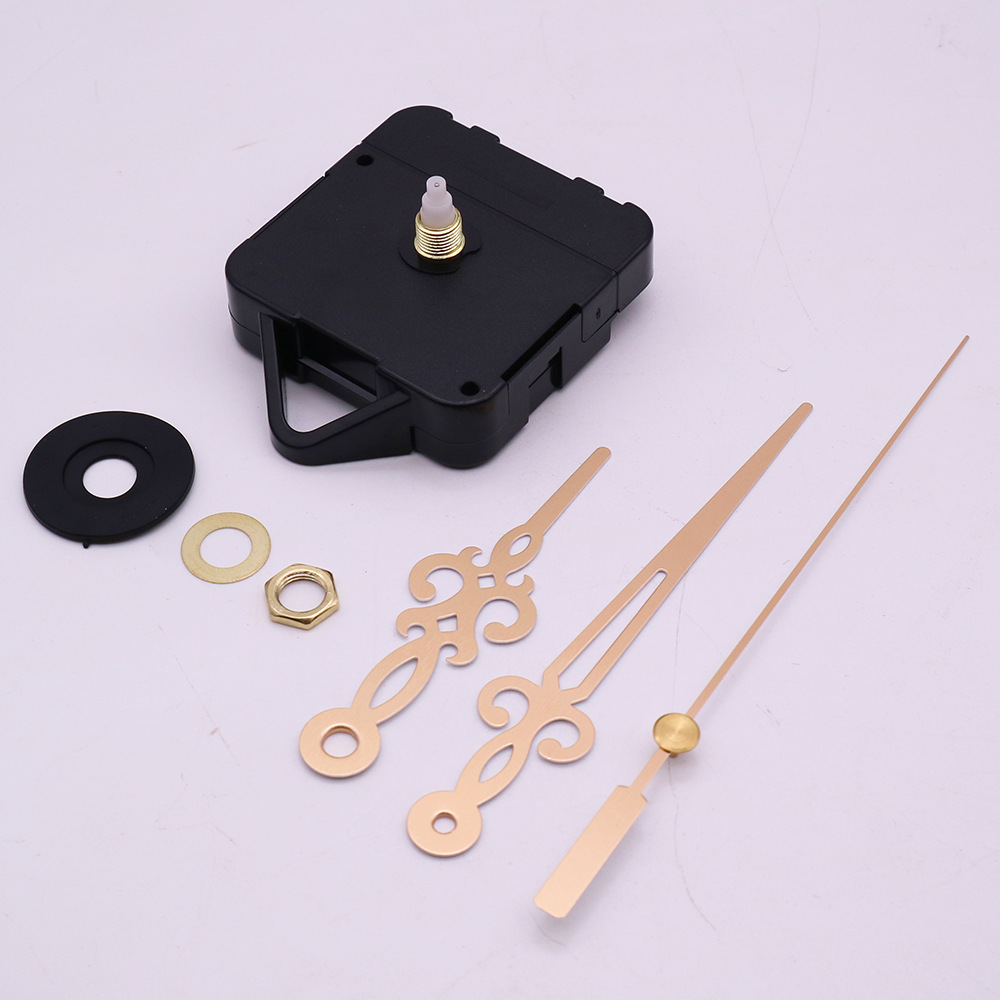 现货供应diy钟表配件石英钟机芯带金属钟针挂钩钟表机芯