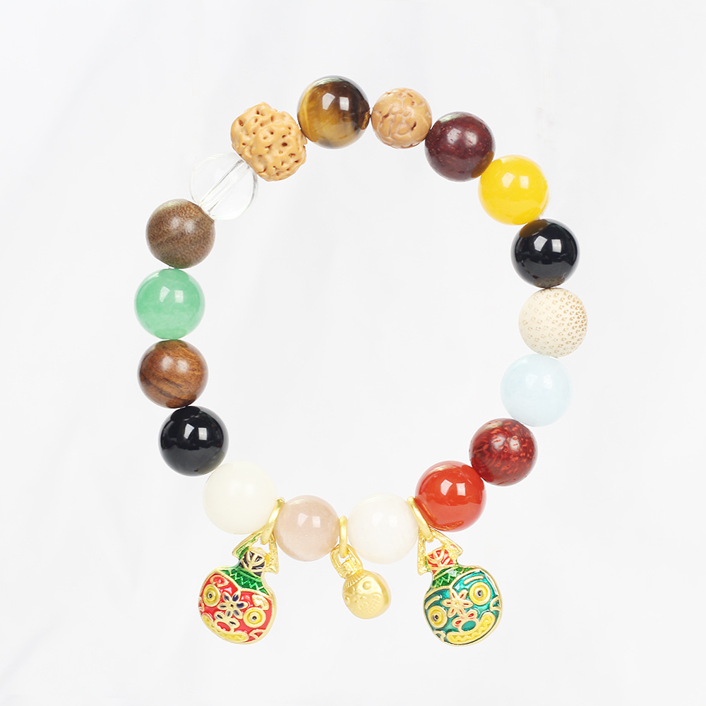Lingyin 18-Seed Buddha Beads Bracelet Buddha Beads 18-Seed Bodhi Seed Multi-Treasure Bracelet Gifts for Men and Women Beads Factory Wholesale