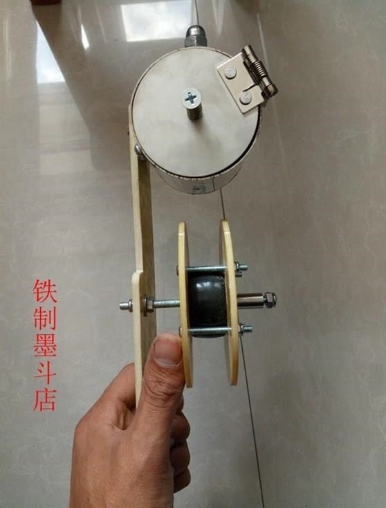 木工卷线默斗铁墨斗铁制铝合金不绣钢墨斗墨抖弹线器磨斗弹线器