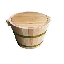 小米桶 木质密封小木桶 圆米桶 带把手圆桶 实木米桶 支持定制
