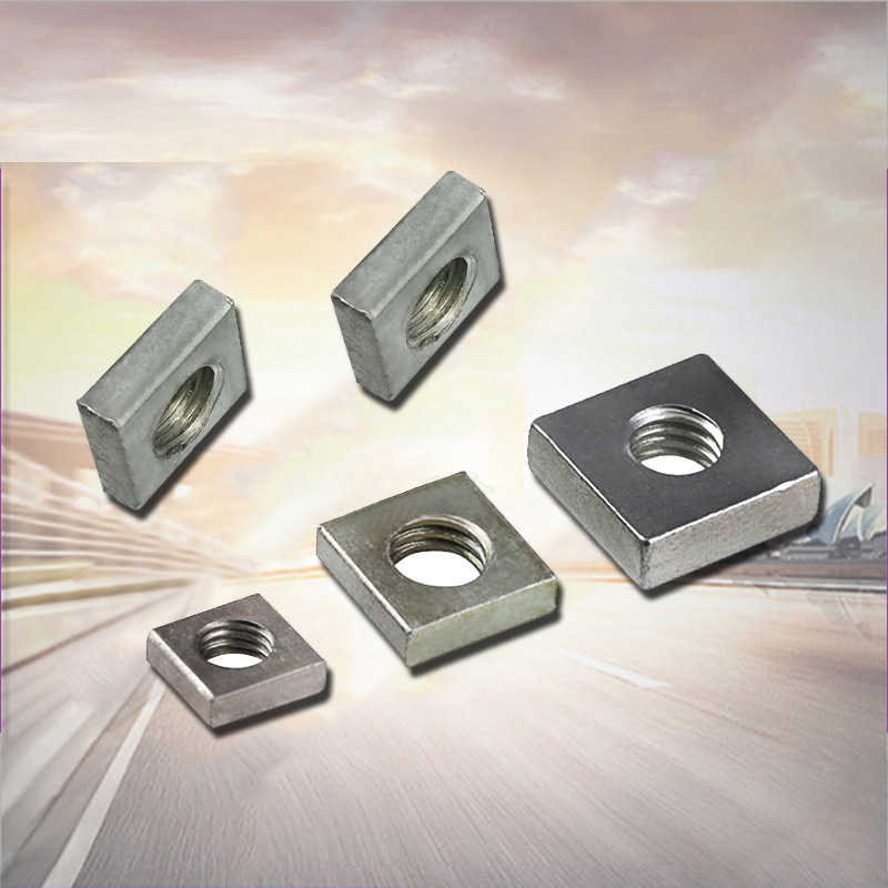 超薄型四方型螺母 铝型材专用螺母 四角方形螺帽 方母m4/m5/m6/m8