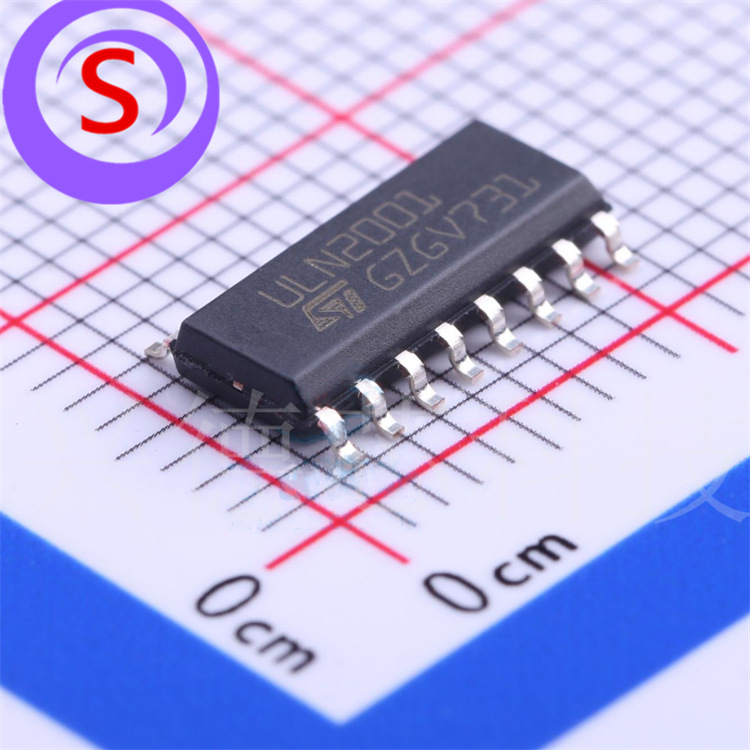 全新uln2001d1013trsoic16丝印uln2001达林顿晶体管阵列驱动