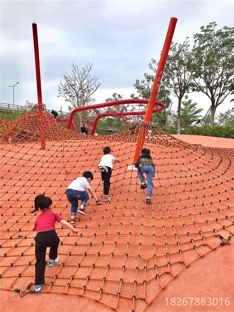 定制儿童户外攀爬网公园游乐场拓展爬网幼儿园大型钻笼室外攀爬架