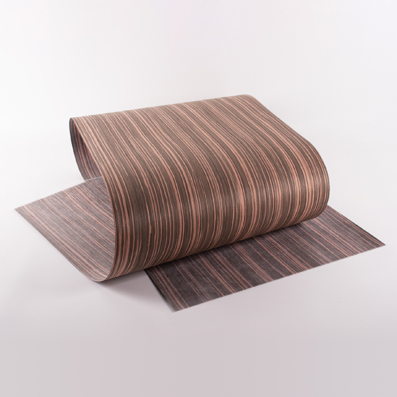 60cm大尺寸黑檀科技木皮音响贴皮翻新背景墙木饰面柜门板贴皮材料