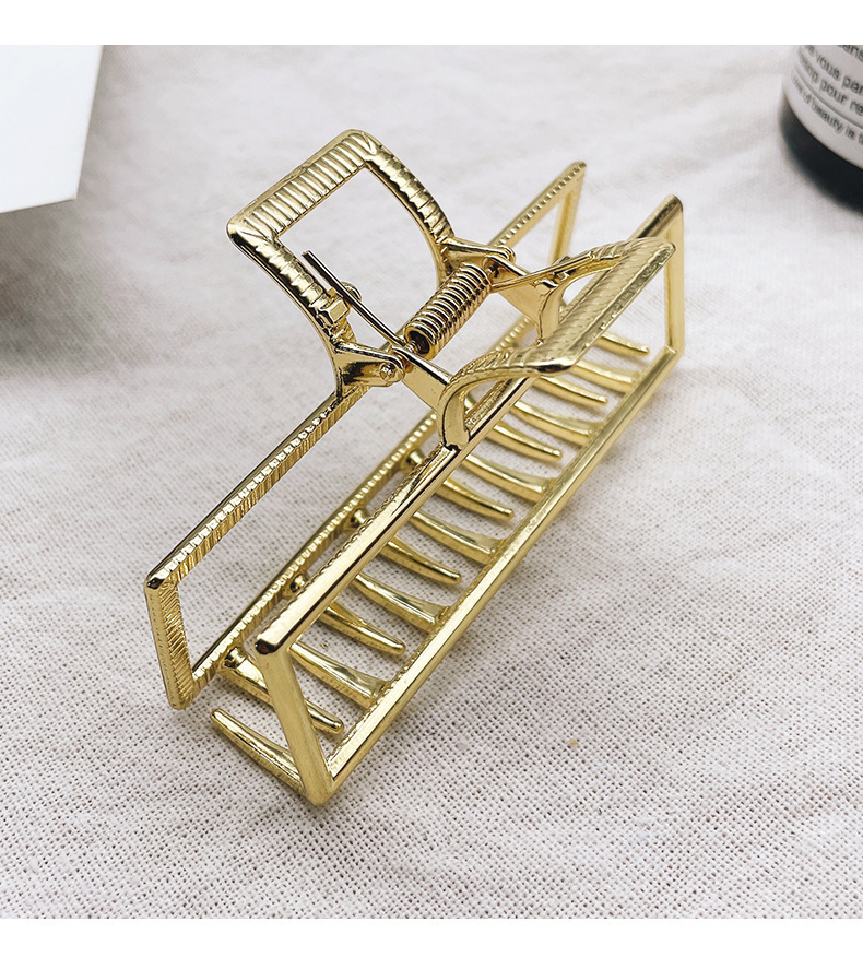 长方形简约抓发夹女头饰洗澡沐浴鲨鱼夹发箍大号ins风夹子