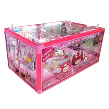 网红大型商用红粉格格娃娃机夹公仔双人全透明投币迷你儿童娃娃机