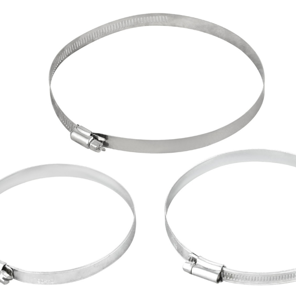 厂家直供铁皮304扎扣喉箍管道配件不锈钢扎带卡箍煤气管卡夹管箍