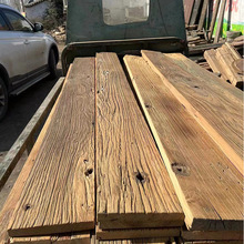 兴创老榆木复古实木风化板材文理板民宿风怀旧楼梯板材