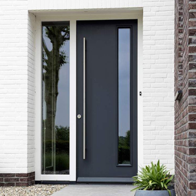 别墅入户门 不锈钢铝偏轴大门 转轴地弹簧入户大门超高尺寸转轴门