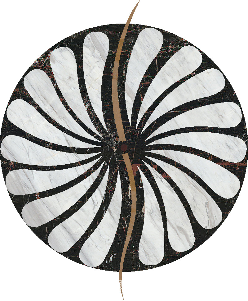 定制欧式水刀拼花大理石花岗岩别墅客厅餐厅玄关图案形状定制