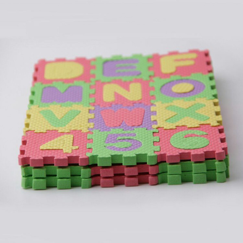 玩具 拼图拼板6x6数字泡沫字母地平面儿童地垫批发速卖通厂家