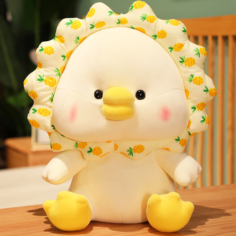 网红大白鹅玩偶抱枕安抚娃娃宝宝抱睡毛绒玩具可爱鸭子布偶羽绒棉